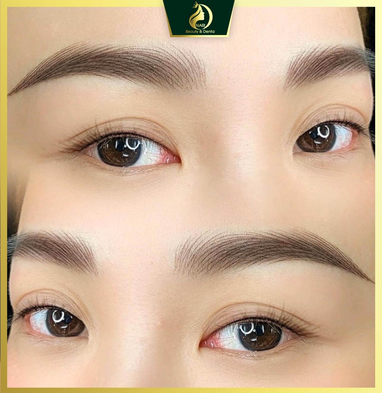 Phun xăm chân mày tại thẩm mỹ viện Nari